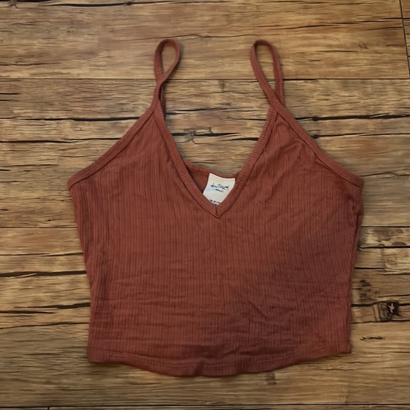 Burnt Orange Crop top - Picture 2 of 4